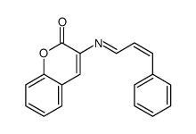 3-(cinnamylideneamino)chromen-2-one Structure