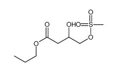 propyl 3-hydroxy-4-methylsulfonyloxybutanoate Structure