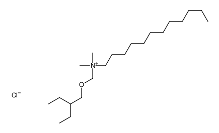 dodecyl-(2-ethylbutoxymethyl)-dimethylazanium,chloride Structure