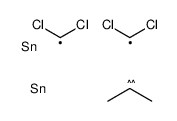 dichloromethyl-[2-(dichloromethylstannyl)propan-2-yl]stannane Structure