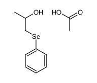 acetic acid,1-phenylselanylpropan-2-ol结构式