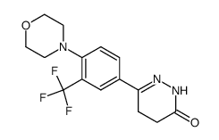 6-(4-Morpholin-4-yl-3-trifluoromethyl-phenyl)-4,5-dihydro-2H-pyridazin-3-one Structure