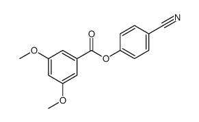 4-cyanophenyl 3,5-dimethoxybenzoate结构式