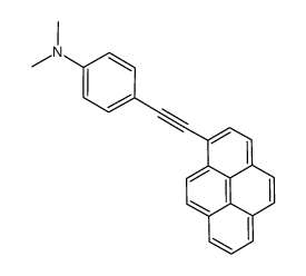 N,N-dimethyl-4-(2-(pyren-1-yl)ethynyl)benzenamine Structure