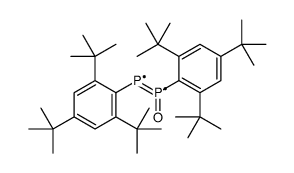 1,2-bis(2,4,6-tri-t-butylphenyl)diphosphene monoxide结构式