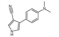 4-[4-(dimethylamino)phenyl]-1H-pyrrole-3-carbonitrile结构式