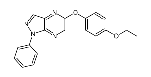 5-(4-ethoxyphenoxy)-1-phenylpyrazolo[3,4-b]pyrazine结构式