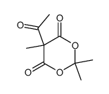 5-acetyl-2,2,5-trimethyl-1,3-dioxane-4,6-dione Structure