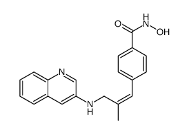 N-hydroxy-4-[2-methyl-3-(quinolin-3-ylamino)prop-1-enyl]benzamide Structure