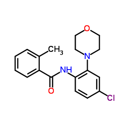 N-[4-Chloro-2-(4-morpholinyl)phenyl]-2-methylbenzamide结构式