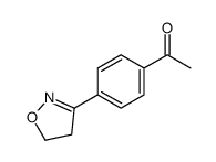 1-[4-(4,5-dihydro-1,2-oxazol-3-yl)phenyl]ethanone结构式