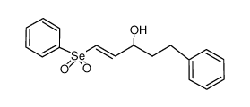 5-Phenyl-1-(phenylselenonyl)-1-penten-3-ol Structure