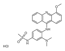 N-[3-Dimethylamino-4-(4-methoxy-acridin-9-ylamino)-phenyl]-methanesulfonamide; hydrochloride结构式