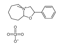 4-methyl-2-phenyl-2,3,5,6,7,8,9,9a-octahydro-[1,3]oxazolo[3,2-a]azepin-4-ium,perchlorate结构式