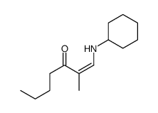 1-(cyclohexylamino)-2-methylhept-1-en-3-one Structure