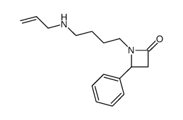 4-phenyl-1-[4-(prop-2-enylamino)butyl]azetidin-2-one Structure