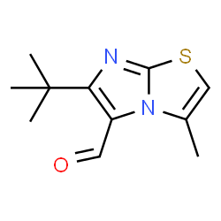 6-(1,1-DIMETHYLETHYL)-3-METHYLIMIDAZO[2,1-B]THIAZOLE-5-CARBOXALDEHYDE结构式