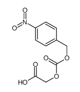 2-[(4-nitrophenyl)methoxycarbonyloxy]acetic acid Structure
