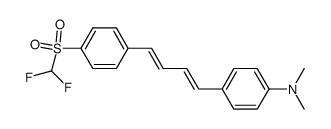 1-(4-dimethylaminophenyl)-4-(4-difluoromethylsulfonylphenyl)-1,3-butadiene结构式