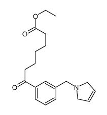 ETHYL 7-OXO-7-[3-(3-PYRROLINOMETHYL)PHENYL]HEPTANOATE structure