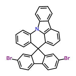 2,7-Dibromospiro[fluorene-9,8'-indolo[3,2,1-de]acridine] Structure