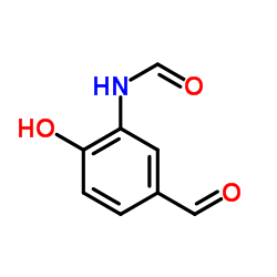 N-(5-Formyl-2-hydroxyphenyl)formamide结构式