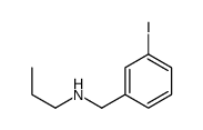 N-[(3-iodophenyl)methyl]propan-1-amine Structure
