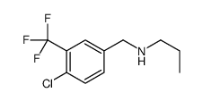 N-[[4-chloro-3-(trifluoromethyl)phenyl]methyl]propan-1-amine结构式