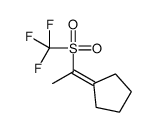 1-(trifluoromethylsulfonyl)ethylidenecyclopentane Structure