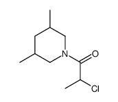 2-chloro-1-(3,5-dimethylpiperidin-1-yl)propan-1-one Structure