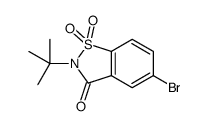 5-bromo-2-(tert-butyl)benzo[d]isothiazol-3(2H)-one 1,1-dioxide Structure