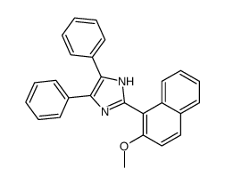 2-(2-methoxynaphthalen-1-yl)-4,5-diphenyl-1H-imidazole结构式