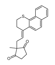 8,14-seco-6-thiabenz<3,4>estra-1,3,5(10),9(11)-tetraene-14,17-dione Structure