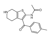 N-(3-(4-methylbenzoyl)-4,5,6,7-tetrahydrothieno[2,3-c]pyridin-2-yl)acetamide Structure