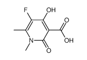 5-fluoro-1,6-dimethyl-4-hydroxy-2-oxo-1,2-dihydropyridine-3-carboxylic acid结构式