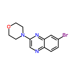 7-Bromo-2-(4-morpholinyl)quinoxaline structure