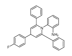 2-[4-(4-fluorophenyl)-2,6-diphenyl-4H-pyridin-1-yl]aniline Structure