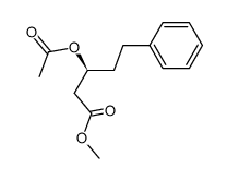 methyl (S)-3-acetoxy-5-phenylpentanoate Structure