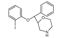 (2S)-2-[(S)-(2-iodophenoxy)-phenylmethyl]morpholine结构式
