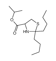 propan-2-yl (4R)-2,2-dibutyl-1,3-thiazolidine-4-carboxylate Structure