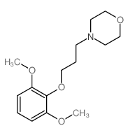 Morpholine,4-[3-(2,6-dimethoxyphenoxy)propyl]-结构式