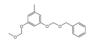 1-(methoxymethoxy)-3-methyl-5-(phenylmethoxymethoxy)benzene Structure