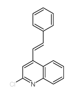 Quinoline,2-chloro-4-(2-phenylethenyl)- structure