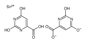 tin 1,2,3,6-tetrahydro-2,6-dioxopyrimidine-4-carboxylate (1:2) structure