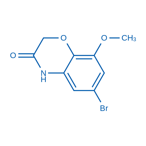 6-Bromo-8-methoxy-2H-benzo[b][1,4]oxazin-3(4H)-one Structure