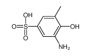 5-amino-6-hydroxytoluene-3-sulphonic acid structure