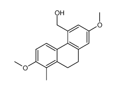 2,7-dimethoxy-8-methyl-9,10-dihydrophenanthrene-4-methanol结构式