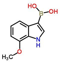 (7-Methoxy-1H-indol-3-yl)boronic acid Structure