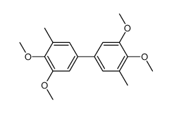 3,4,3',4'-Tetramethoxy-5,5'-dimethyl-biphenyl结构式