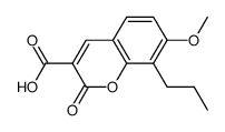 7-Methoxy-2-oxo-8-propyl-2H-chromene-3-carboxylic acid结构式